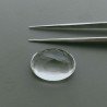 Cristallo Di Rocca Naturale Taglio Ovale Liscio-Sfaccettata a Mano Gemma Sciolta 19X14X10mm 17,50 Carati 1pz