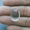 Cristallo Di Rocca Naturale Taglio Ovale Liscio-Sfaccettata a Mano Gemma Sciolta 19X14X10mm 17,50 Carati 1pz