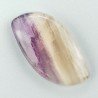 Fluorite Naturale Forma Fantasia Piatto Cabochon Liscio Fatto a Mano 32X17X5mm 5,80gm 1pz