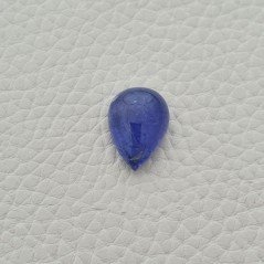 Tanzanite Naturale Forma Goccia Piatto Cabochon Liscio Fatto a Mano 18X13X7mm 15,10 Carati 1pz