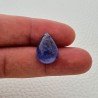 Tanzanite Naturale Forma Goccia Piatto Cabochon Liscio Fatto a Mano 18X13X7mm 15,10 Carati 1pz
