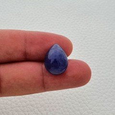 Tanzanite Naturale Forma Goccia Piatto Cabochon Liscio Fatto a Mano 17X13X8mm 14,90 Carati 1pz