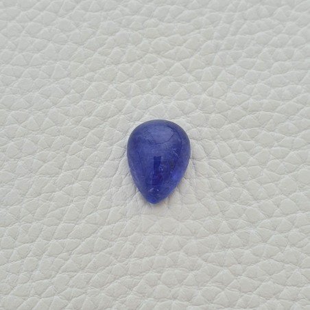 Tanzanite Naturale Forma Goccia Piatto Cabochon Liscio Fatto a Mano 16X12X8mm 13,70 Carati 1pz