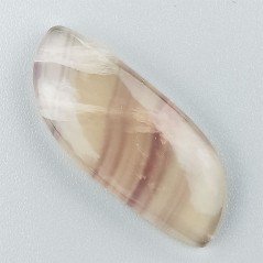 Fluorite Naturale Forma Fantasia Piatto Cabochon Liscio Fatto a Mano 33X14X5mm 4,50gm 1pz