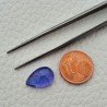 Tanzanite Naturale Forma Goccia Piatto Cabochon Liscio Fatto a Mano 13X9X5mm 5,95 Carati 1pz