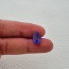 Tanzanite Naturale Forma Goccia Piatto Cabochon Liscio Fatto a Mano 13X9X5mm 5,95 Carati 1pz