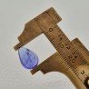 Tanzanite Naturale Forma Goccia Piatto Cabochon Liscio Fatto a Mano 13X9X5mm 5,95 Carati 1pz