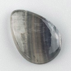 Fluorite Naturale Forma Goccia Piatto Cabochon Liscio Fatto a Mano 24X17X5mm 4,50gm 1pz