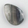 Fluorite Naturale Forma Goccia Piatto Cabochon Liscio Fatto a Mano 24X17X5mm 4,50gm 1pz