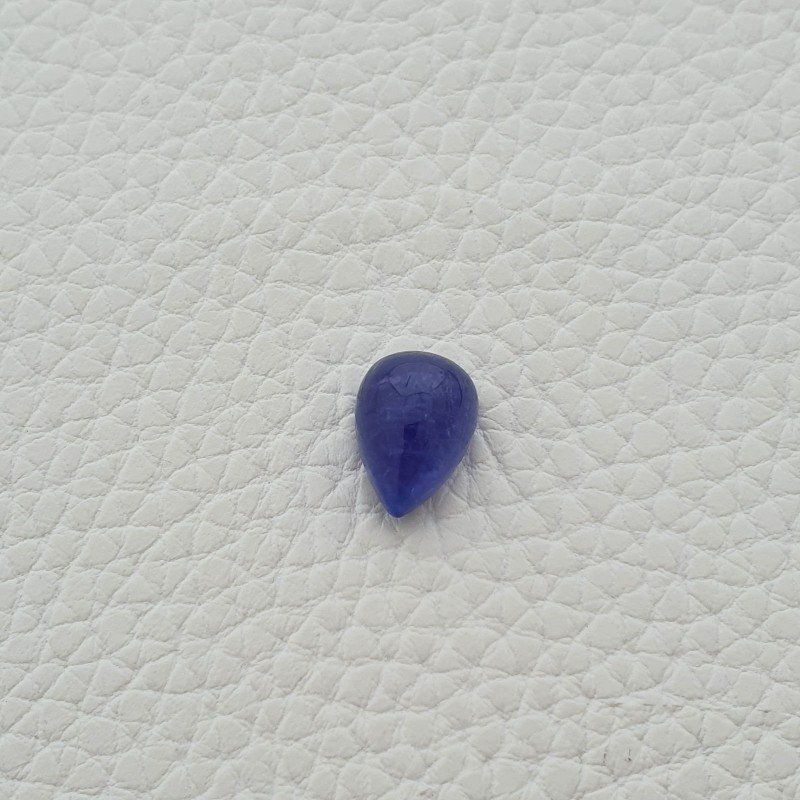 Tanzanite Naturale Forma Goccia Piatto Cabochon Liscio Fatto a Mano 13X9X7mm 8,15 Carati 1pz Tanzanite Naturale Forma Goccia Piatto Cabochon Liscio Fatto a Mano 13X9X7mm 8,15 Carati 1pz