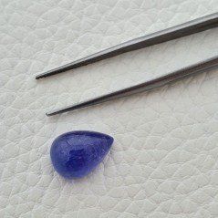 Tanzanite Naturale Forma Goccia Piatto Cabochon Liscio Fatto a Mano 13X9X7mm 8,15 Carati 1pz Tanzanite Naturale Forma Goccia Piatto Cabochon Liscio Fatto a Mano 13X9X7mm 8,15 Carati 1pz