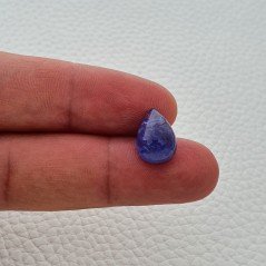 Tanzanite Naturale Forma Goccia Piatto Cabochon Liscio Fatto a Mano 13X9X7mm 8,15 Carati 1pz Tanzanite Naturale Forma Goccia Piatto Cabochon Liscio Fatto a Mano 13X9X7mm 8,15 Carati 1pz