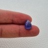 Tanzanite Naturale Forma Goccia Piatto Cabochon Liscio Fatto a Mano 13X9X7mm 8,15 Carati 1pz