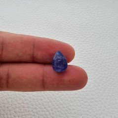 Tanzanite Naturale Forma Goccia Piatto Cabochon Liscio Fatto a Mano 13X9X7mm 8,15 Carati 1pz Tanzanite Naturale Forma Goccia Piatto Cabochon Liscio Fatto a Mano 13X9X7mm 8,15 Carati 1pz