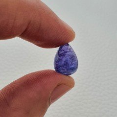 Tanzanite Naturale Forma Goccia Piatto Cabochon Liscio Fatto a Mano 13X9X7mm 8,15 Carati 1pz Tanzanite Naturale Forma Goccia Piatto Cabochon Liscio Fatto a Mano 13X9X7mm 8,15 Carati 1pz
