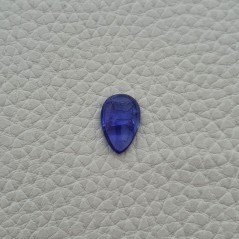Tanzanite Naturale Forma Goccia Piatto Cabochon Liscio Fatto a Mano 15X9X4mm 5,50 Carati 1pz