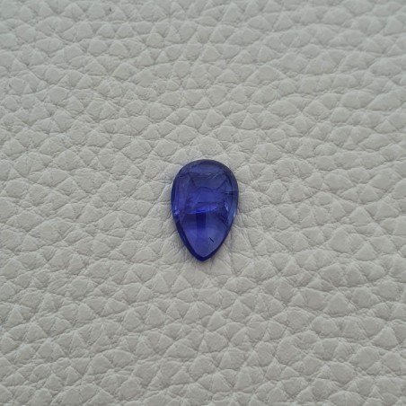 Tanzanite Naturale Forma Goccia Piatto Cabochon Liscio Fatto a Mano 15X9X4mm 5,50 Carati 1pz