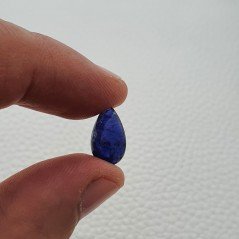 Tanzanite Naturale Forma Goccia Piatto Cabochon Liscio Fatto a Mano 13X7X5mm 4,40 Carati 1pz