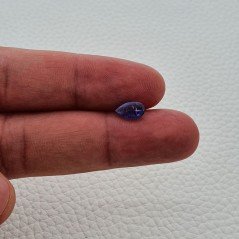 Tanzanite Naturale Forma Goccia Piatto Cabochon Liscio Fatto a Mano 5X7X3mm 1,10 Carati 1pz