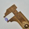 Tanzanite Naturale Forma Goccia Piatto Cabochon Liscio Fatto a Mano 5X7X3mm 1,10 Carati 1pz