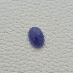 Tanzanite Naturale Forma Ovale Piatto Cabochon Liscio Fatto a Mano 15X10X6mm 10,20 Carati 1pz