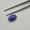 Tanzanite Naturale Forma Ovale Piatto Cabochon Liscio Fatto a Mano 15X10X6mm 10,20 Carati 1pz