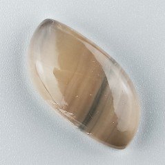 Fluorite Naturale Forma Fantasia Piatto Cabochon Liscio Fatto a Mano 28X14X7mm 6,60gm 1pz