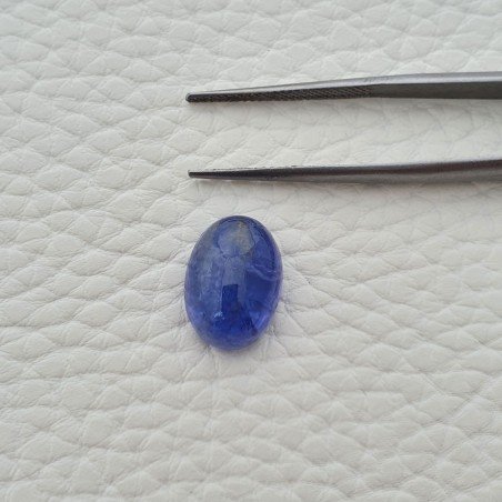 Tanzanite Naturale Forma Ovale Piatto Cabochon Liscio Fatto a Mano 14X10X7mm 9,15 Carati 1pz
