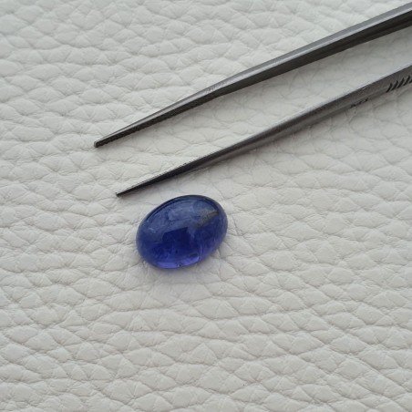 Tanzanite Naturale Forma Ovale Piatto Cabochon Liscio Fatto a Mano 14X10X7mm 9,15 Carati 1pz