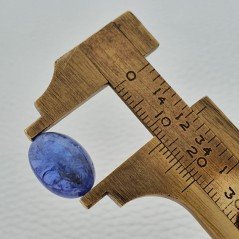 Tanzanite Naturale Forma Ovale Piatto Cabochon Liscio Fatto a Mano 14X10X7mm 9,15 Carati 1pz
