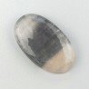 Fluorite Naturale Forma Ovale Piatto Cabochon Liscio Fatto a Mano 27X16X5mm 4,40gm 1pz