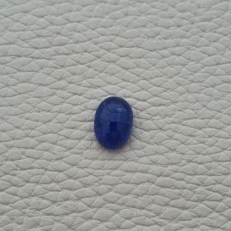 Tanzanite Naturale Forma Ovale Piatto Cabochon Liscio Fatto a Mano 14X10X6mm 8,05 Carati 1pz