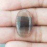 Fluorite Naturale Forma Ovale Piatto Cabochon Liscio Fatto a Mano 27X16X5mm 4,40gm 1pz