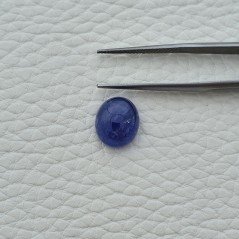 Tanzanite Naturale Forma Ovale Piatto Cabochon Liscio Fatto a Mano 12X10X06mm 6,70 Carati 1pz