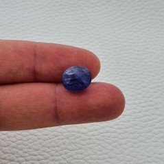 Tanzanite Naturale Forma Ovale Piatto Cabochon Liscio Fatto a Mano 12X10X06mm 6,70 Carati 1pz