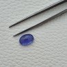 Tanzanite Naturale Forma Ovale Piatto Cabochon Liscio Fatto a Mano 12X8X5mm 5,25 Carati 1pz