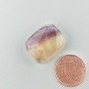 Fluorite Naturale Forma Cuscino Piatto Cabochon Liscio Fatto a Mano 19X15X6mm 4,55gm 1pz