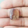 Fluorite Naturale Forma Cuscino Piatto Cabochon Liscio Fatto a Mano 19X15X6mm 4,55gm 1pz