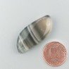 Fluorite Naturale Forma Fantasia Piatto Cabochon Liscio Fatto a Mano 31X14mm 5,40gm 1pz