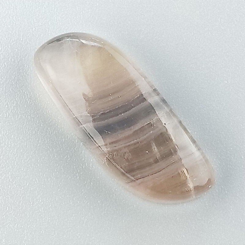 Fluorite Naturale Forma Fantasia Piatto Cabochon Liscio Fatto a Mano 27X11mm 5,07gm 1pz