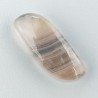 Fluorite Naturale Forma Fantasia Piatto Cabochon Liscio Fatto a Mano 27X11mm 5,07gm 1pz