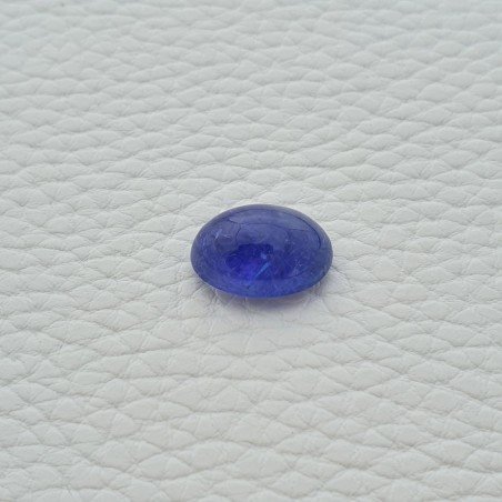 Tanzanite Naturale Forma Ovale Piatto Cabochon Liscio Fatto a Mano 15X11X08mm 12,10 Carati 1pz