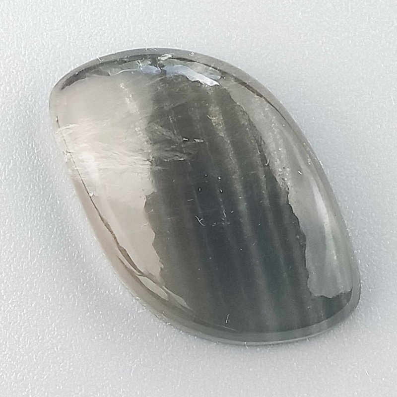 Fluorite Naturale Forma Fantasia Piatto Cabochon Liscio Fatto a Mano 27X17mm 5,60gm 1pz