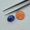 Tanzanite Naturale Forma Ovale Piatto Cabochon Liscio Fatto a Mano 13,80X10X8mm 10,95 Carati 1pz