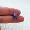 Tanzanite Naturale Forma Ovale Piatto Cabochon Liscio Fatto a Mano 13,80X10X8mm 10,95 Carati 1pz