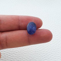Tanzanite Naturale Forma Ovale Piatto Cabochon Liscio Fatto a Mano 13,80X10X8mm 10,95 Carati 1pz