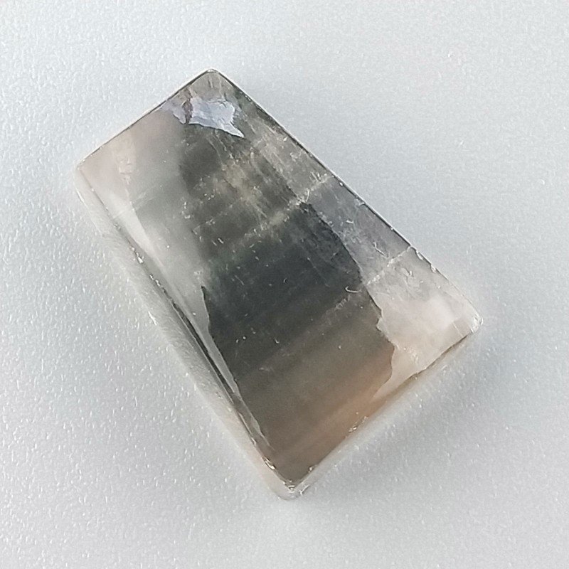 Fluorite Naturale Forma Fantasia Piatto Cabochon Liscio Fatto a Mano 20X13X7mm 4,60gm 1pz