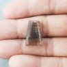 Fluorite Naturale Forma Fantasia Piatto Cabochon Liscio Fatto a Mano 20X13X7mm 4,60gm 1pz