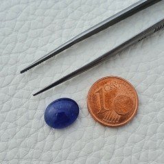 Tanzanite Naturale Forma Ovale Piatto Cabochon Liscio Fatto a Mano 11X9X5mm 4,25 Carati 1pz