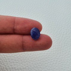 Tanzanite Naturale Forma Ovale Piatto Cabochon Liscio Fatto a Mano 11X9X5mm 4,25 Carati 1pz